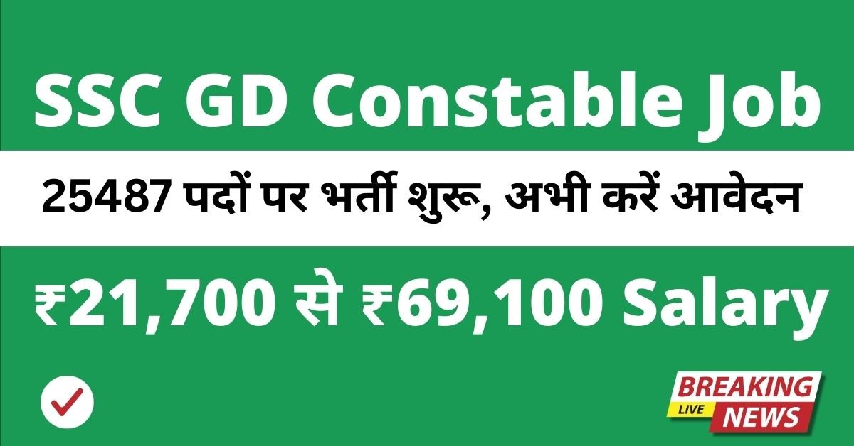 SSC GD Constable Recruitment 2025